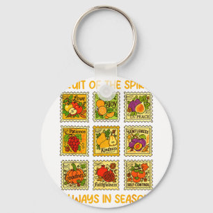 Fruit Of The Spirit Christian Faith Jesus God Love Key Ring