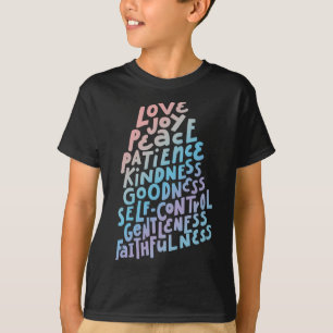 Fruit of The Spirit - Christian Faith Quote Bible  T-Shirt