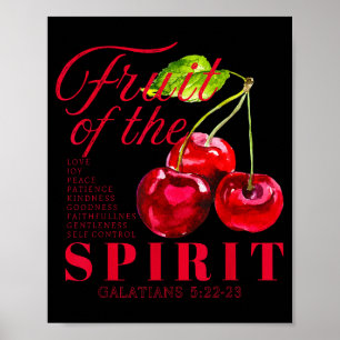 Fruit Of The Spirit Christian Religious Bible Vers Poster