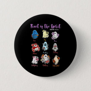 Fruit Of The Spirit Christian Religious Halloween 6 Cm Round Badge