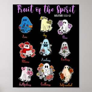 Fruit Of The Spirit Christian Religious Halloween  Poster