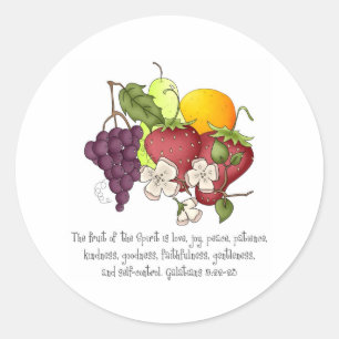 Fruit of the Spirit Classic Round Sticker