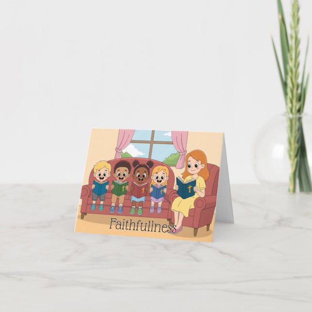 Fruit of the Spirit: Faithfulness Child's Card (Front)