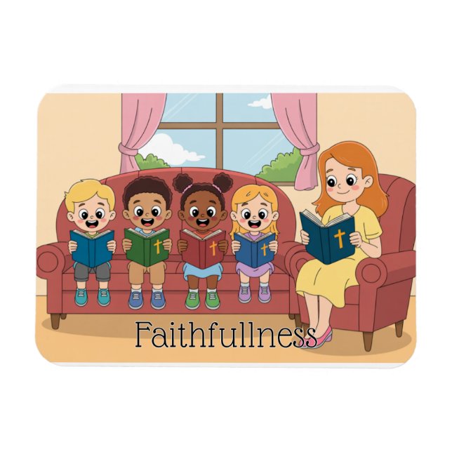 Fruit of the Spirit: Faithfulness Child's Magnet (Horizontal)