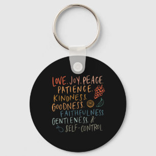 Fruit Of The Spirit Fruit Colorful Summer Vacation Key Ring