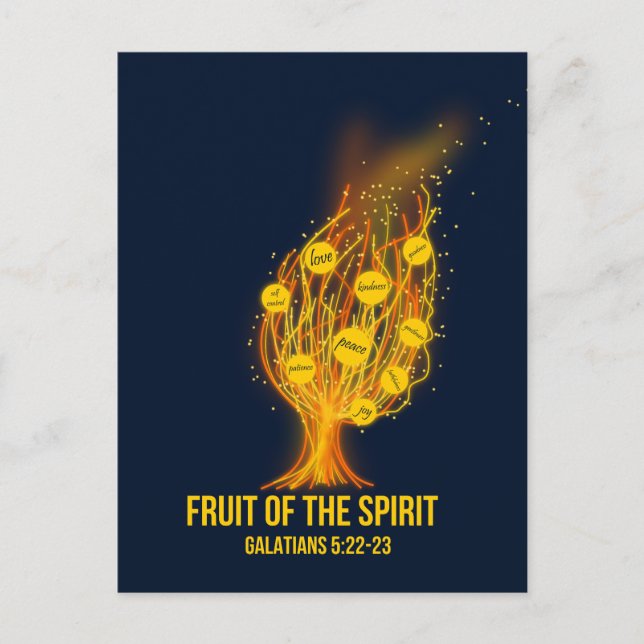 Fruit of the Spirit - Galatians 5:22-23 Postcard (Front)
