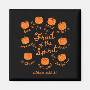 Fruit Of The Spirit Galatians 5-22 Pumpkin Autumn Magnet