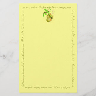 Fruit of The Spirit Gold Stationary Stationery
