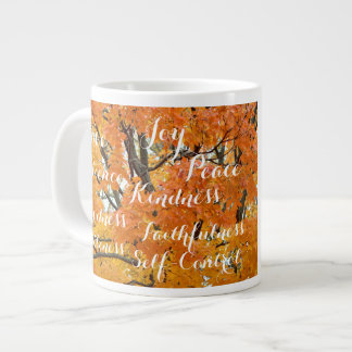 Fruit of the Spirit, Inspirational Christian Fall Large Coffee Mug