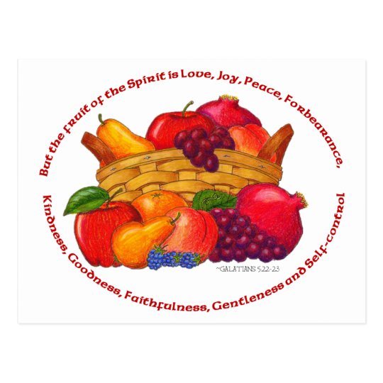 Fruit of the Spirit Inspirational Postcard