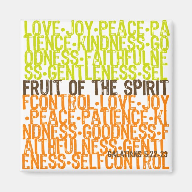 Fruit of the Spirit Magnet (Front)