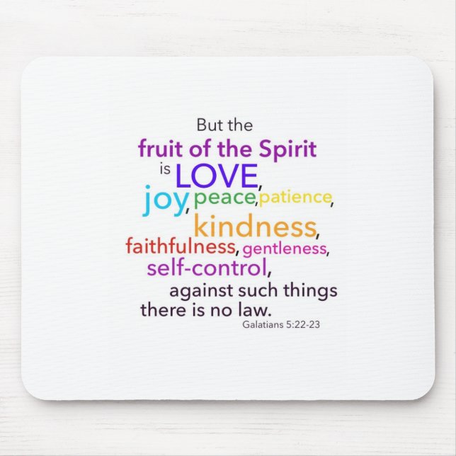 Fruit of the Spirit Mouse Mat (Front)
