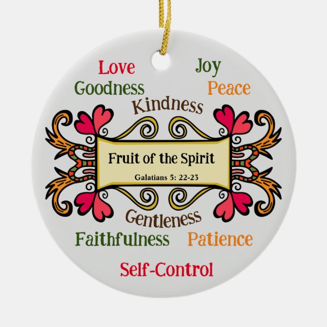 Fruit of the Spirit Ornament (Front)