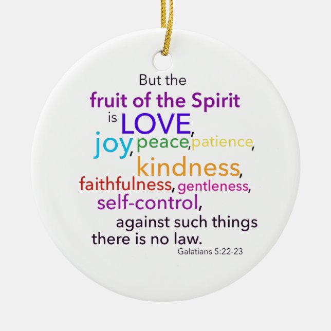 Fruit of the Spirit Ornament (Front)
