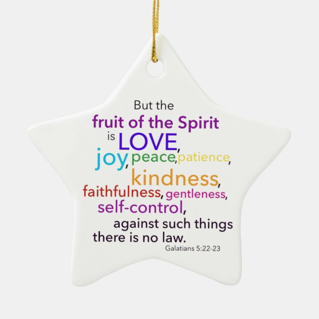 Fruit of the Spirit Ornament (Front)