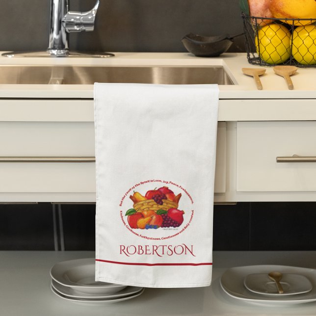 Fruit of the Spirit Personalised Kitchen Towel (Creator Uploaded)