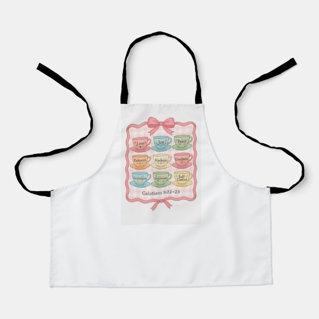 Fruit of the Spirit pink Apron (Front)
