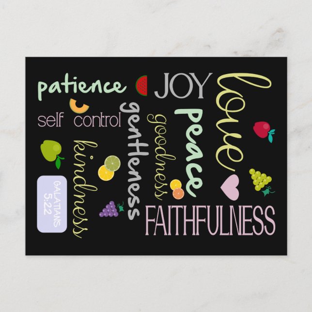 fruit of the spirit postcard (Front)