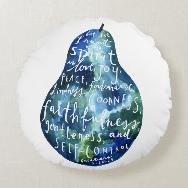 Fruit of the Spirit Round Cushion (Front)