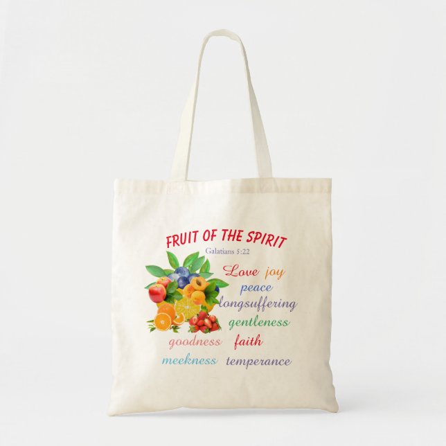Fruit of the Spirit Tote Bag (Front)