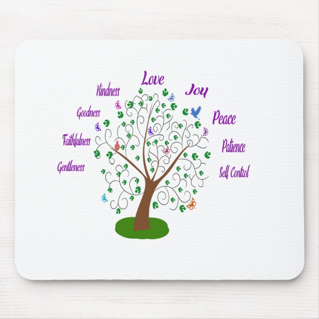 Fruit Of The Spirit Tree Mouse Mat (Front)