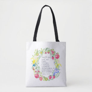 Fruit Of the Spirit Watercolor Artwork Tote Bag