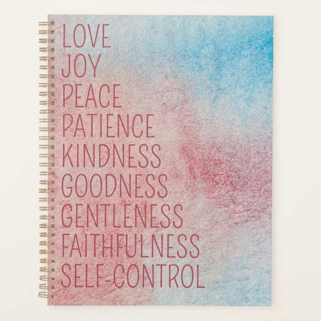 Fruit of the Spirit Watercolor Planner (Front)