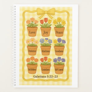 Fruit of the Spirit yellow flower pots Planner