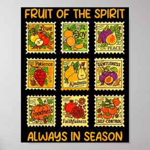 Fruit Of The Srit Christian Faith Jesus God Lover  Poster