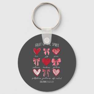 Fruit Of The Srit Christian Hearts Galatians 5_22- Key Ring