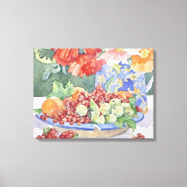 Fruit on a plate 2014 canvas print (Front)