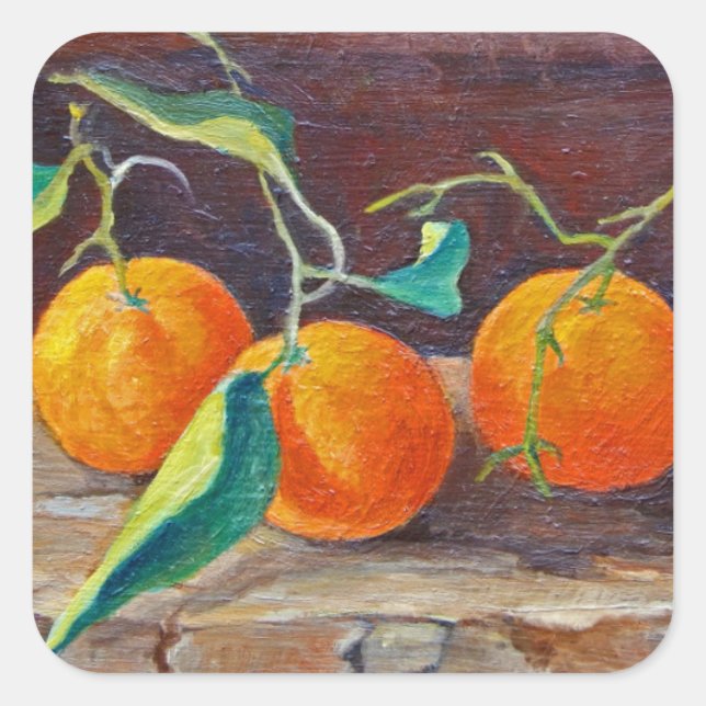 Fruit on a Shelf 2014 2 Square Sticker (Front)