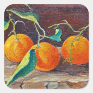 Fruit on a Shelf 2014 2 Square Sticker