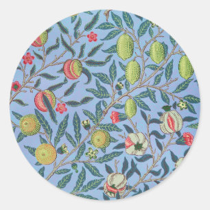 Fruit or Pomegranate Vintage William Morris Classic Round Sticker