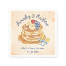 Fruit Pancakes & Pacifiers Gingham Baby Shower
