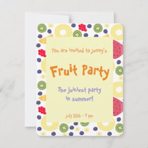 Fruit party - Invitation