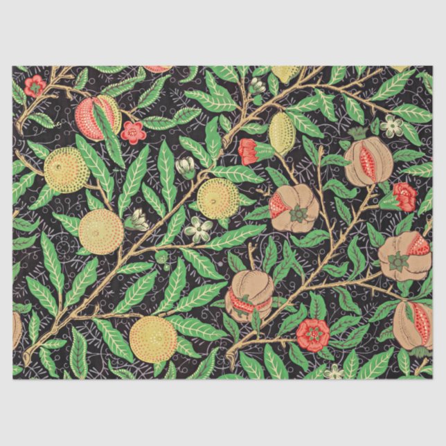 Fruit pattern by William Morris  Tissue Paper (Front)