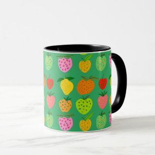 Fruit pattern giant coffee mug
