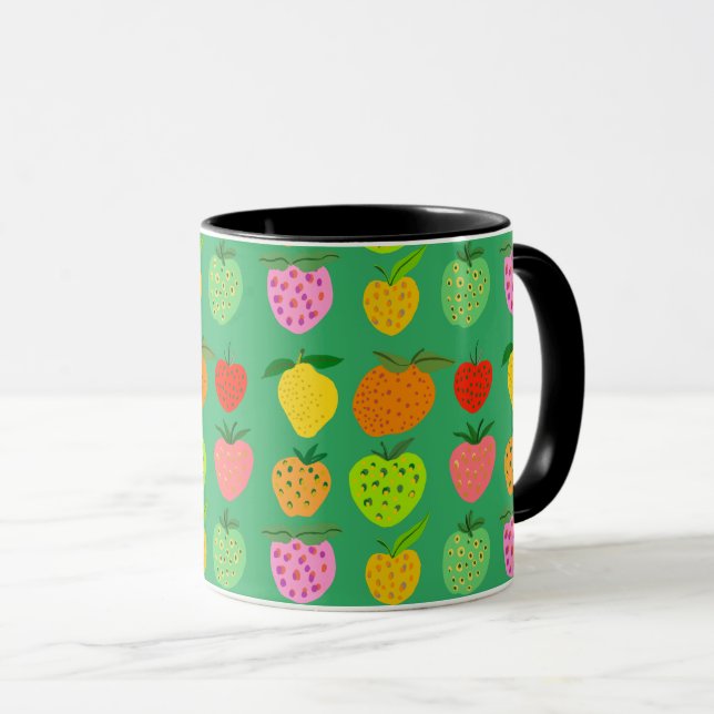 Fruit pattern giant coffee mug (Front Right)