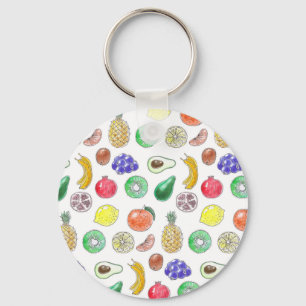 Fruit pattern key ring