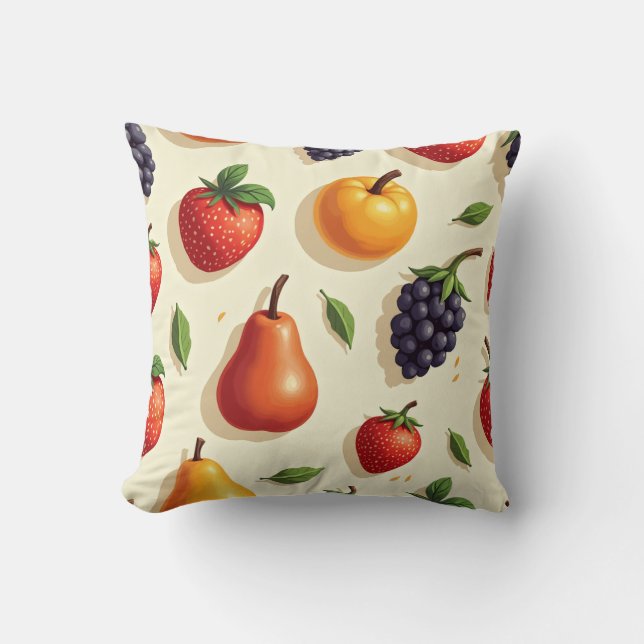  Fruit pattern pillow cushion (Front)