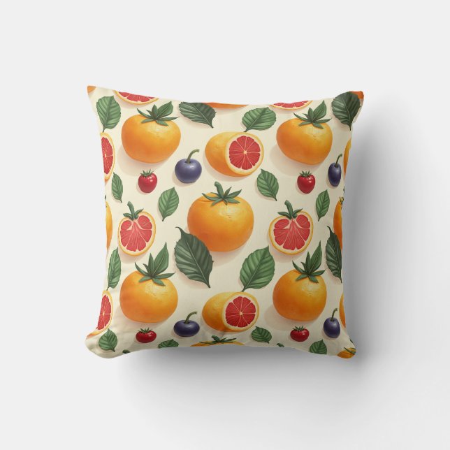  Fruit pattern pillow cushion (Front)