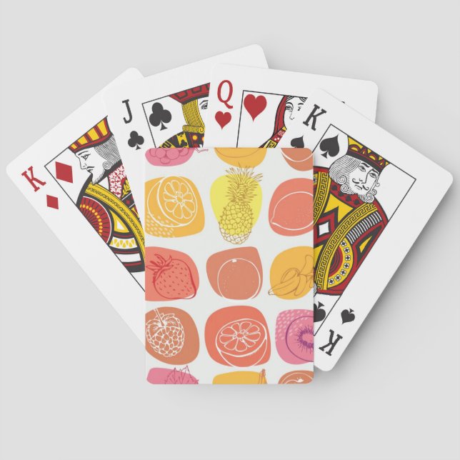 Fruit pattern playing cards (Back)