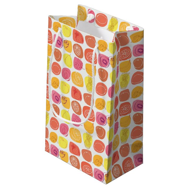 Fruit pattern small gift bag (Back Angled)