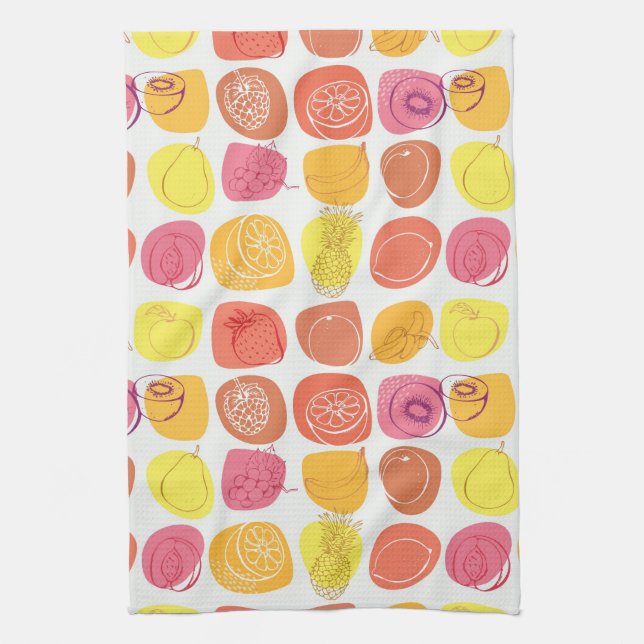Fruit pattern tea towel (Vertical)
