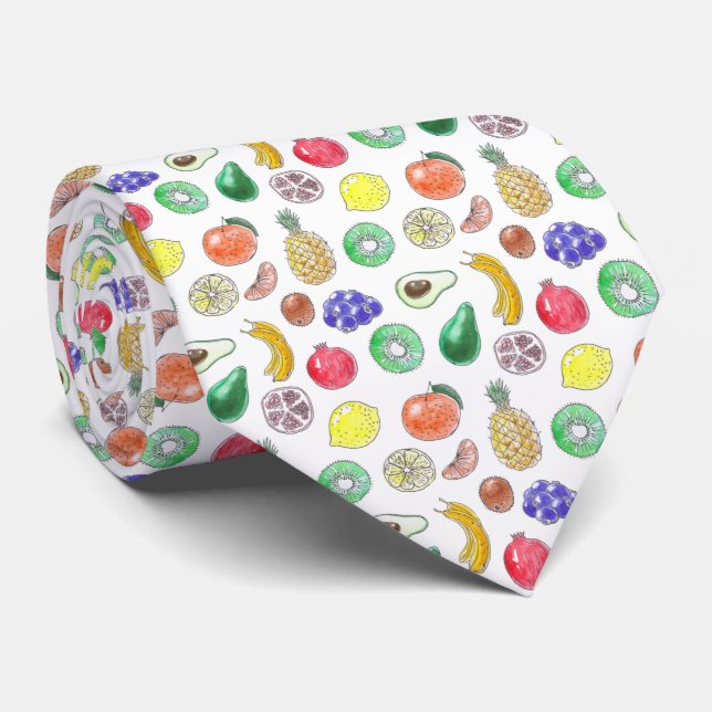 Fruit pattern tie (Rolled)