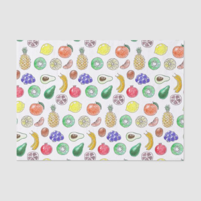 Fruit pattern tissue paper (Front)