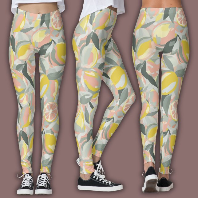 Fruit Pattern  |  Vibrant Citrus Leggings (Creator Uploaded)