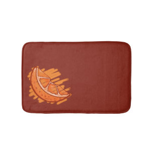 Fruit Patterns Blood Orange Bath Mat