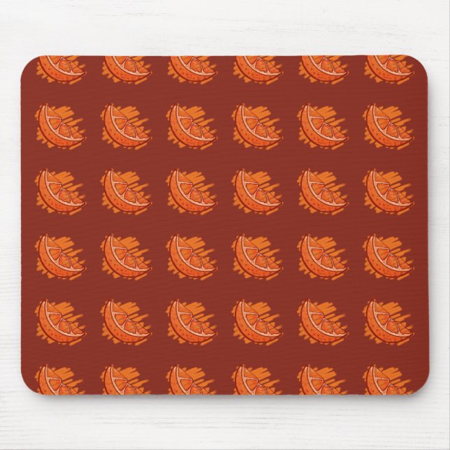 Fruit Patterns Blood Orange Electronic Mouse Mat (Front)